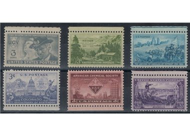 USA 1951 Annata completa 6v MNH**