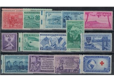 USA 1952 Complete vintage 14v MNH**