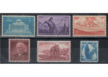 USA 1954 Annata completa 6v MNH**