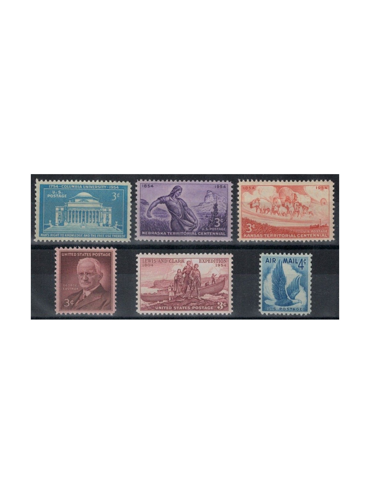 USA 1954 Annata completa 6v MNH**