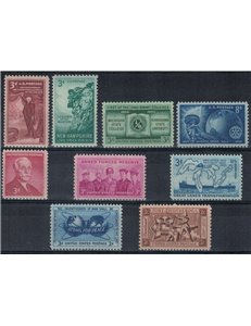 USA 1955 Complete vintage 9v MNH**