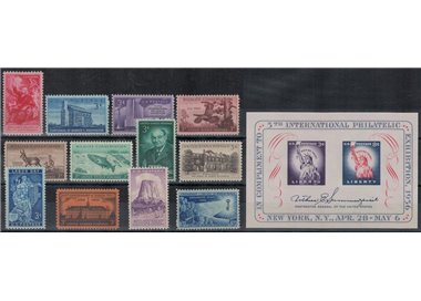 USA 1956 Annata completa 12v + 1 BF MNH**