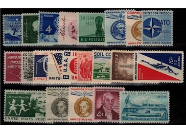USA 1959 Complete vintage 22v MNH**