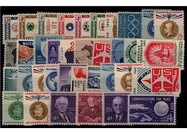 USA 1960 Complete vintage 37v MNH**