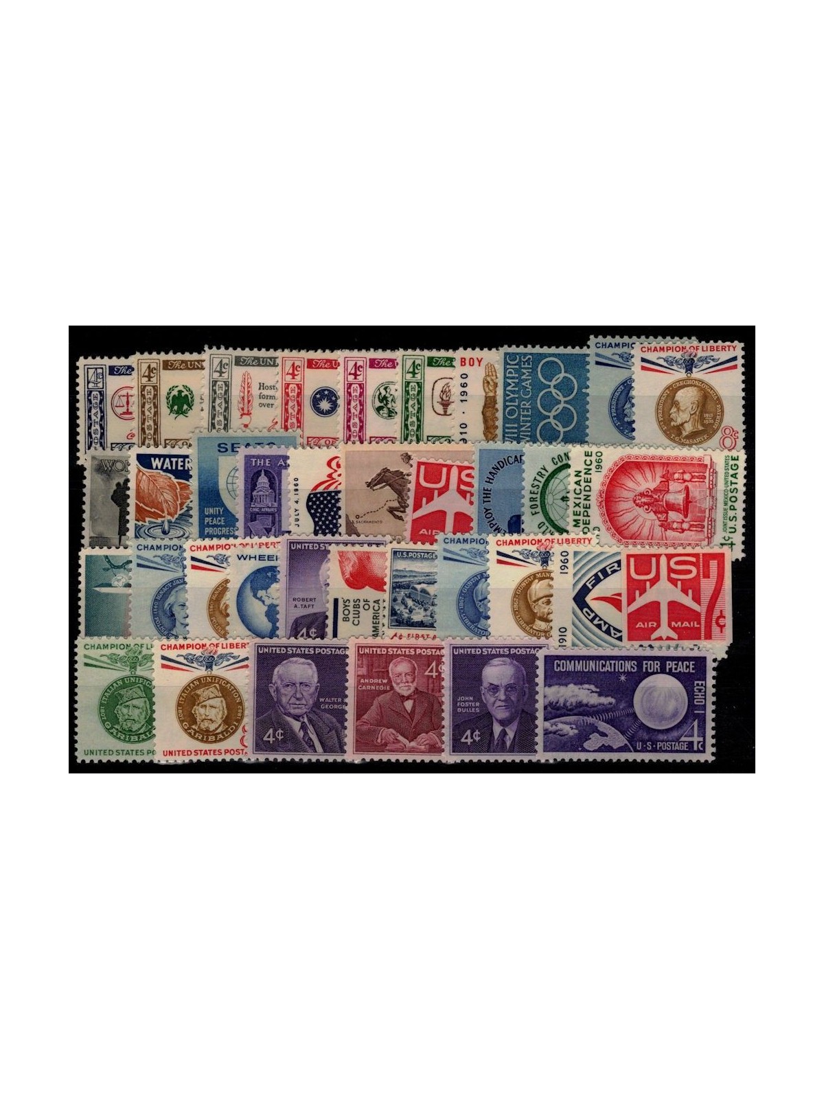 USA 1960 Complete vintage 37v MNH**