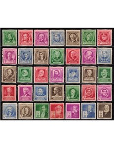 USA 1940 Famous People 35v MNH**