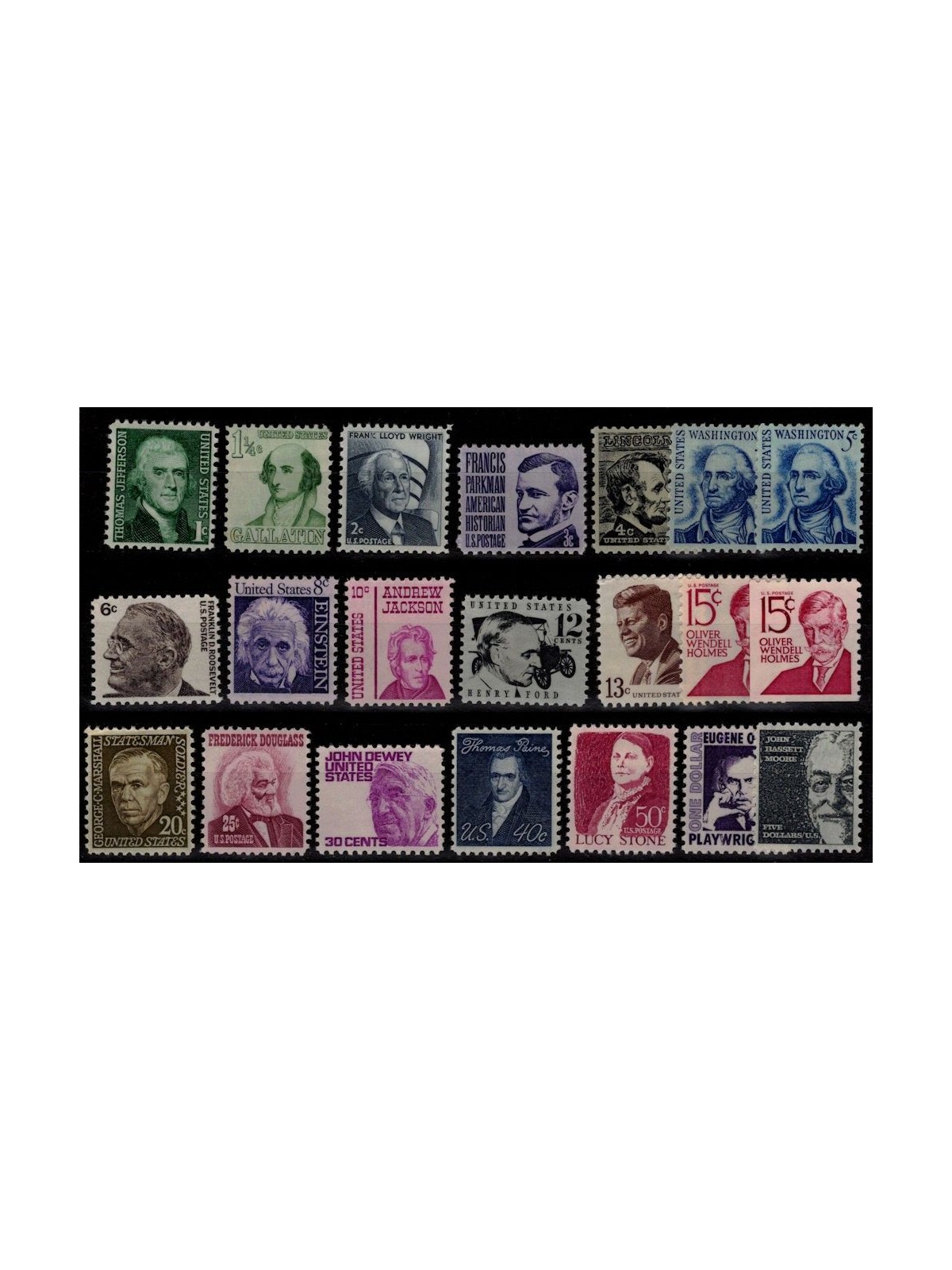 USA 1966-78 Great American Characters 21v MNH**