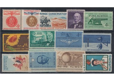 USA 1961 Complete vintage 13v MNH**