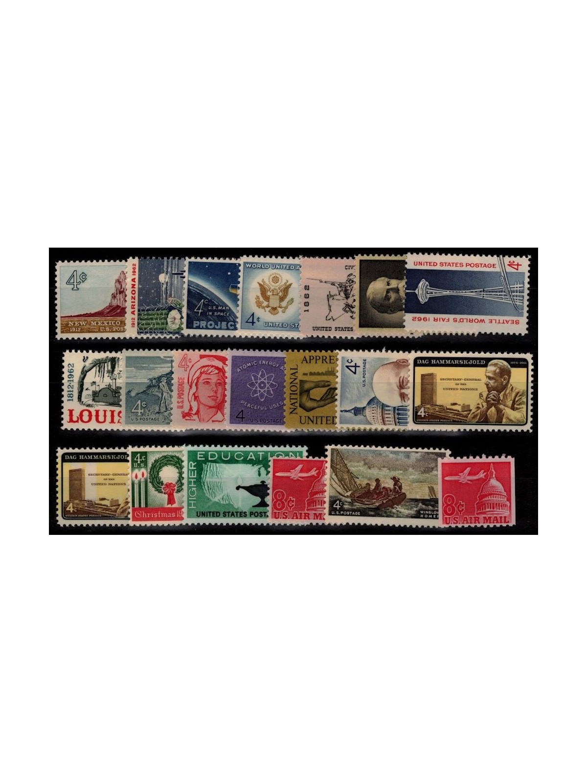 USA 1962 Annata completa 20v MNH**
