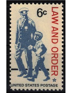 USA 1968 Law and Order MNH**