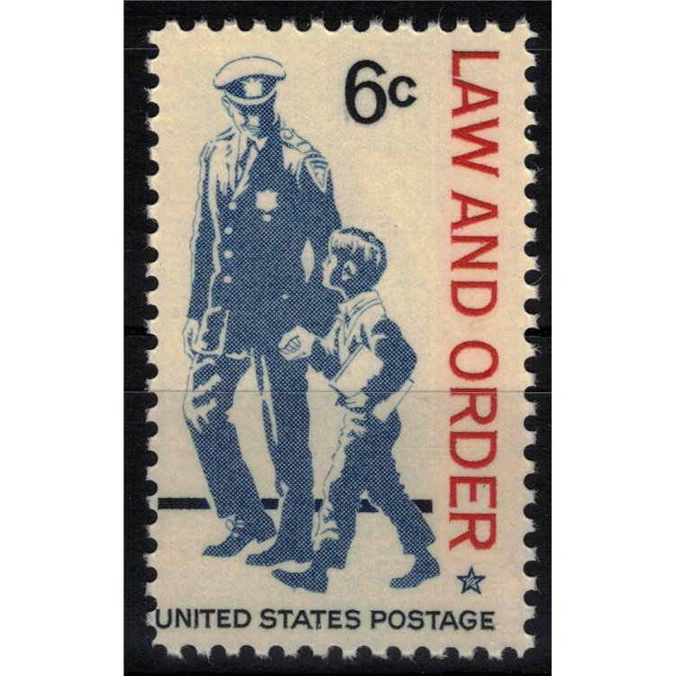 USA 1968 Law and Order MNH**
