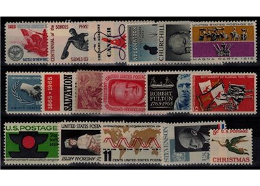 USA 1965 Complete vintage 17v MNH**