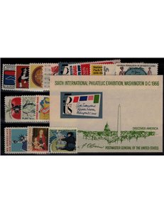 USA 1966 Annata completa 16v + 1 BF MNH**