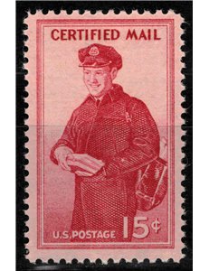 USA 1955 Francobollo per raccomandata MNH**