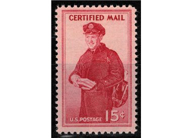 USA 1955 Registered Mail Stamp MNH**