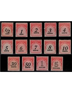 USA 1959 Postage Due 14v MNH**