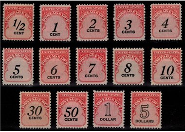 USA 1959 Segnatasse 14v MNH**
