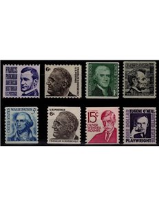 USA 1966-78 Great American Characters (from reel) 8v MNH**
