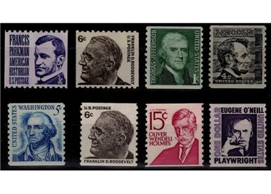 USA 1966-78 Great American Characters (from reel) 8v MNH**