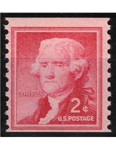 USA 1954 Thomas Jefferson (from reel) MNH**