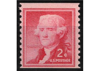 USA 1954 Thomas Jefferson (from reel) MNH**
