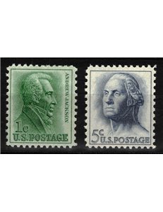 USA 1962-66 Andrew Jackson and George Washington 2v MNH**