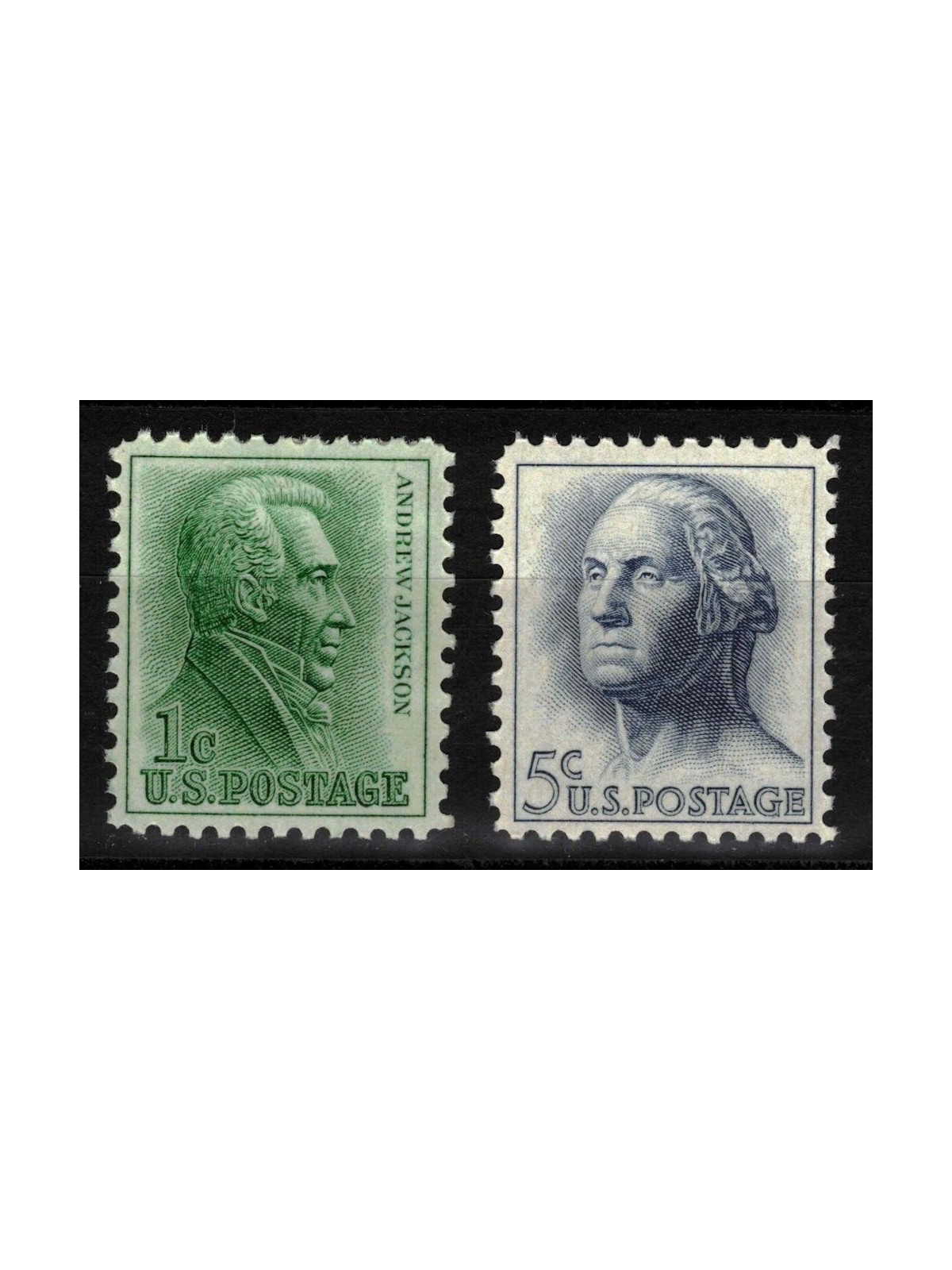USA 1962-66 Andrew Jackson and George Washington 2v MNH**