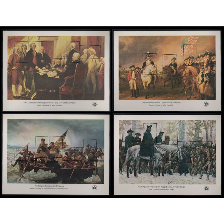USA 1976 American Revolution 4 s/s MNH**
