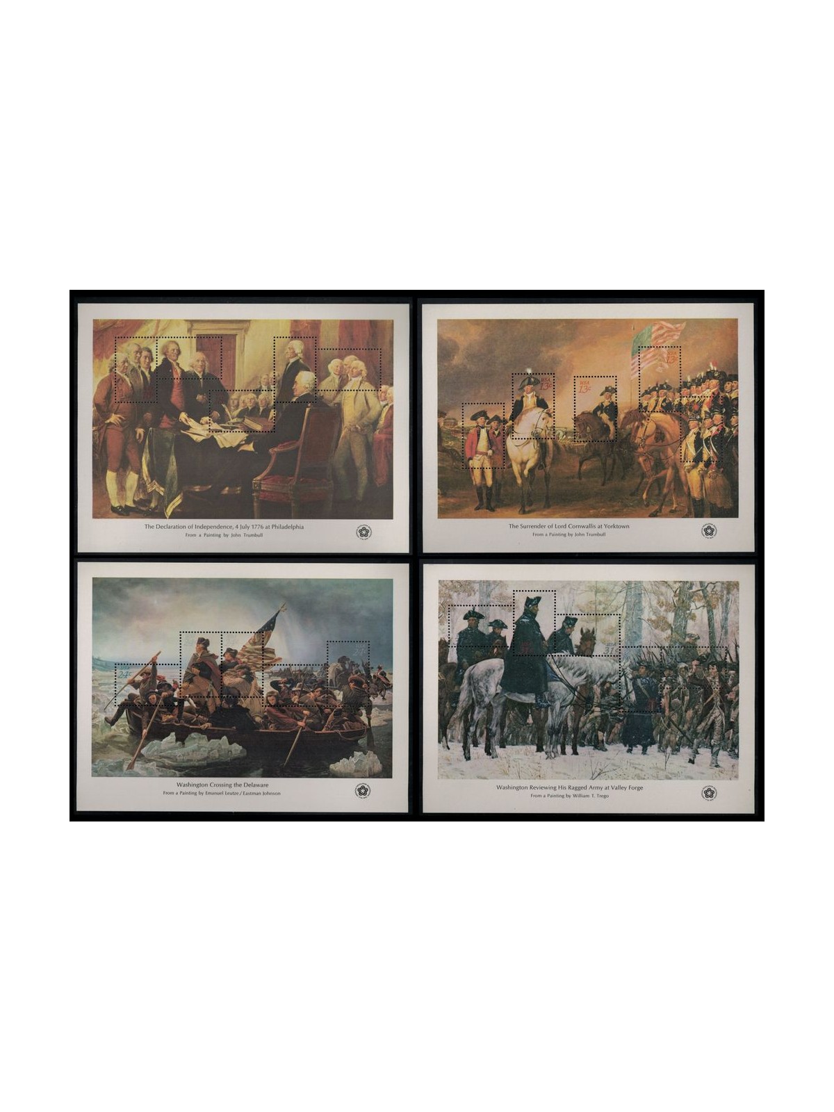 USA 1976 American Revolution 4 s/s MNH**