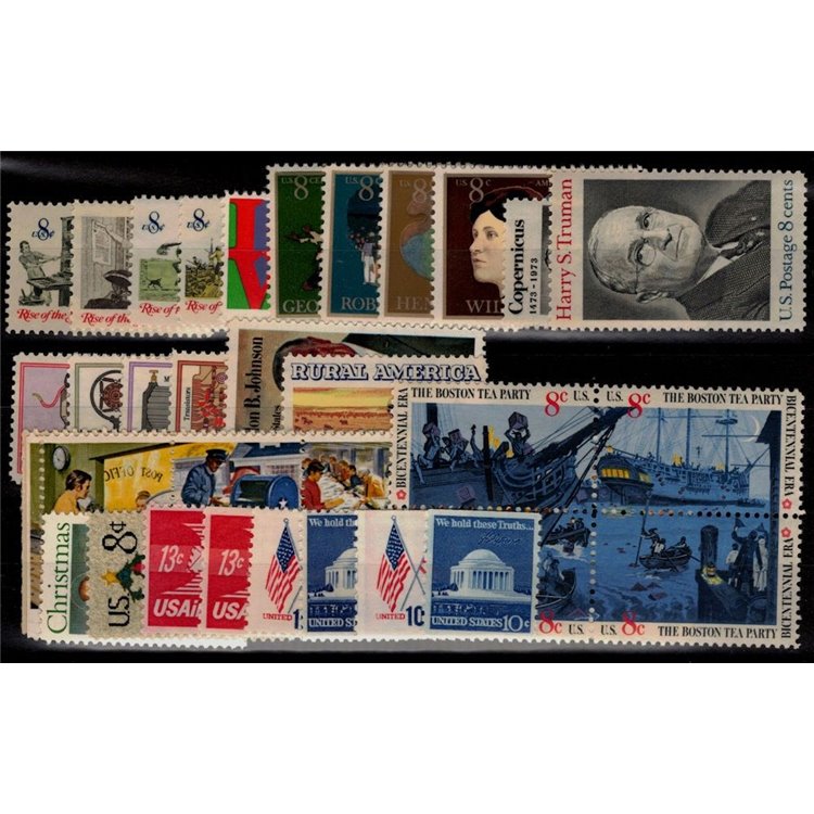 USA 1973 Complete vintage 39v MNH**