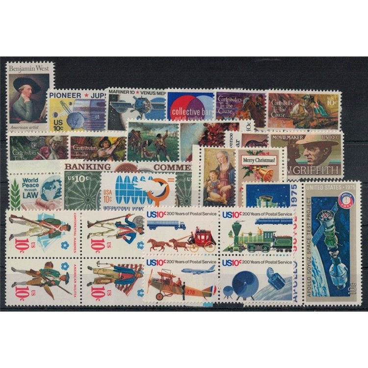USA 1975 Complete vintage 28v MNH**