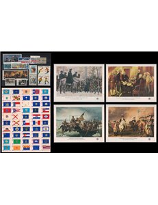 USA 1976 Annata completa 72v + 4 BF MNH**