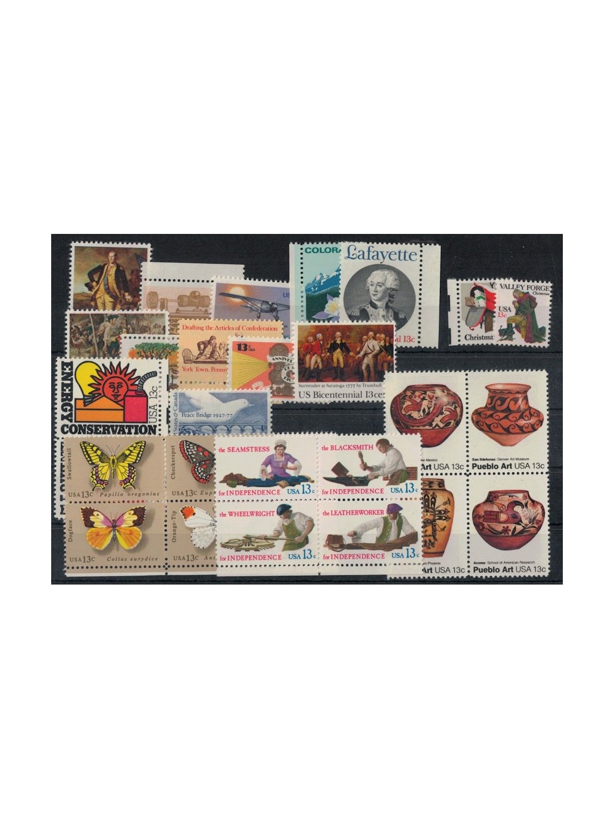 USA 1977 Complete vintage 27v MNH**