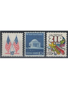 USA 1973-74 Various subjects 3v MNH**