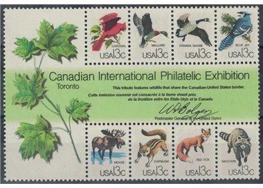 USA 1978 Esposizione filatelica Capex 8v MNH**