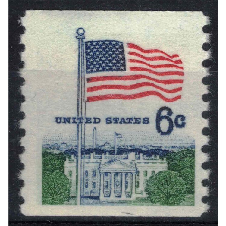 USA 1969 Flag and White House MNH**