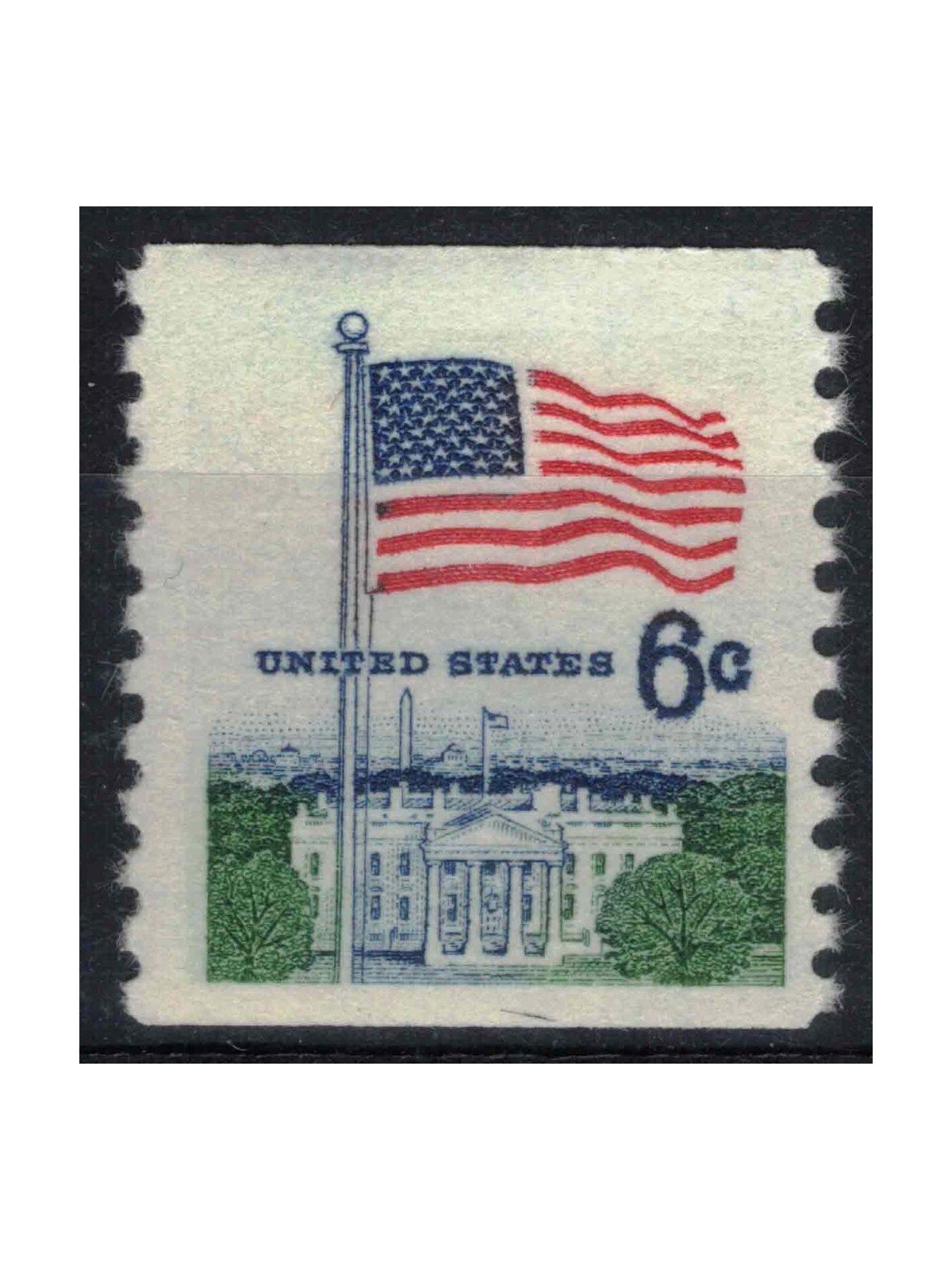 USA 1969 Bandiera e Casa Bianca MNH**