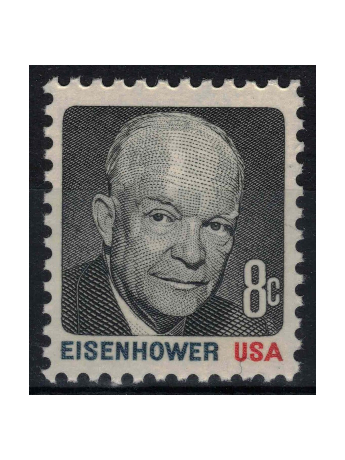 USA 1971 Eisenhower (8c grey blue and red) MNH**
