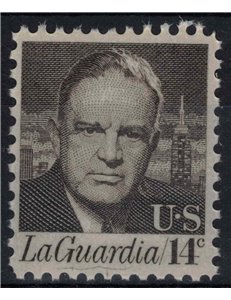 USA 1972 Fiorello LaGuardia (14c brown gray) MNH**