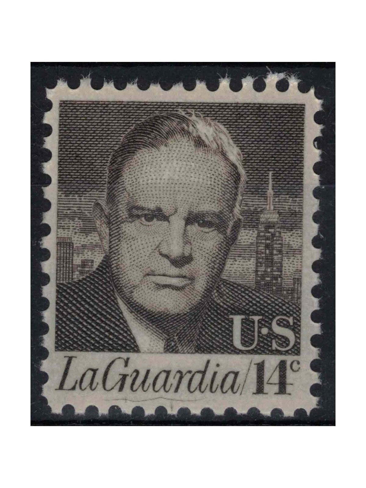 USA 1972 Fiorello LaGuardia (14c brown gray) MNH**