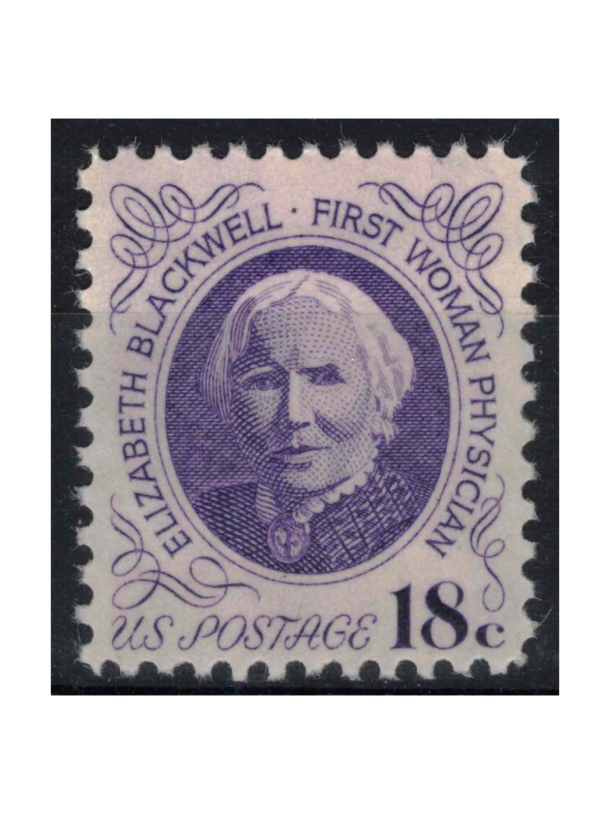 USA 1974 Elizabeth Blackwell (18c violetto) MNH**