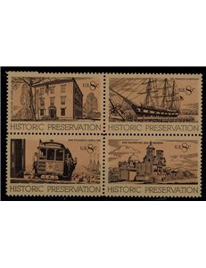 USA 1971 Historic Preservation 4v MNH**