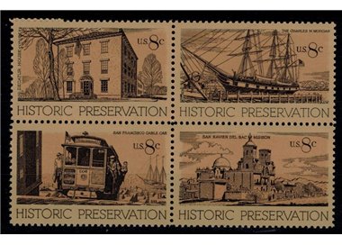 USA 1971 Historic Preservation 4v MNH**