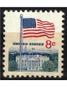 USA 1971 Flag and White House MNH**