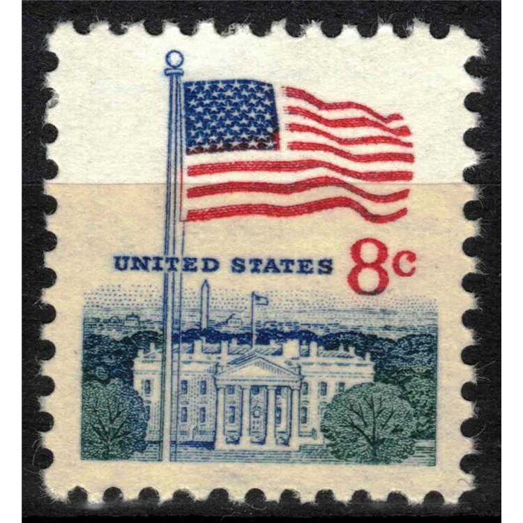 USA 1971 Flag and White House MNH**