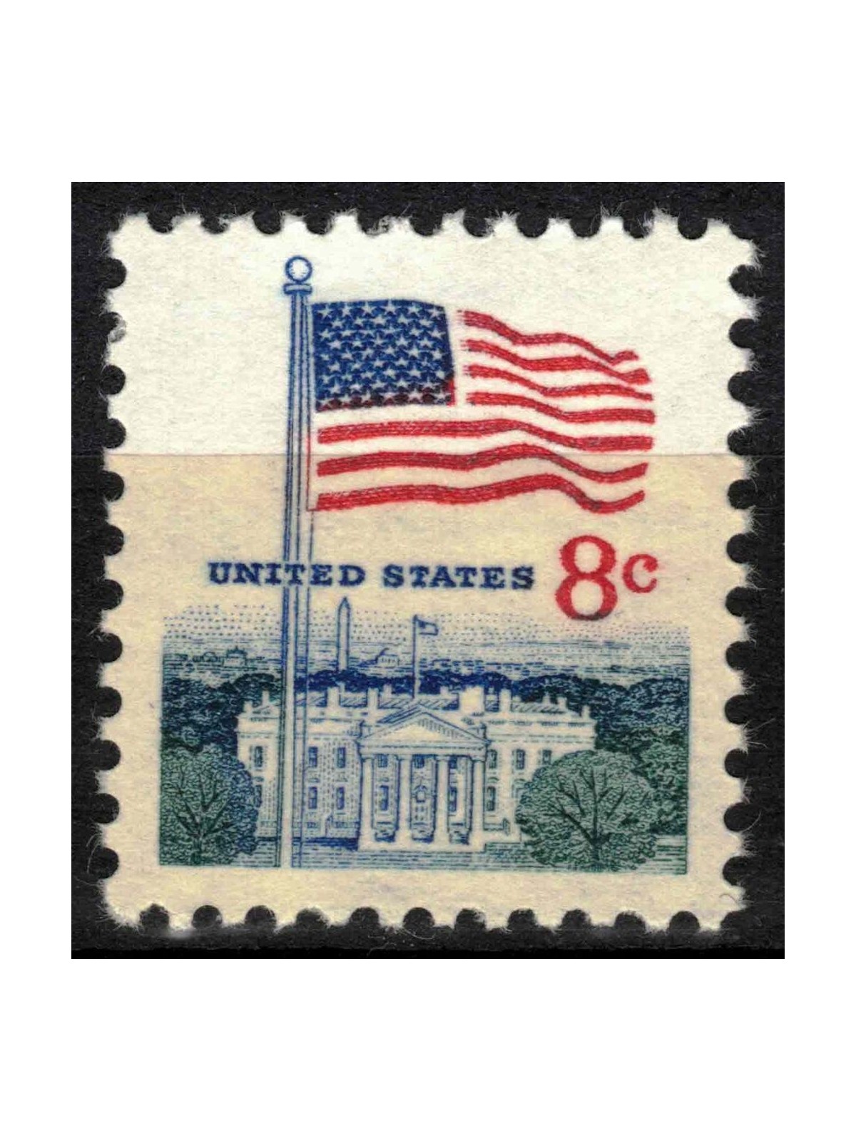 USA 1971 Flag and White House MNH**