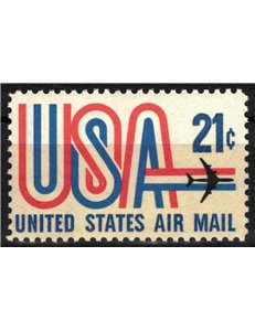 USA 1971 Jet in volo (posta aerea) MNH**
