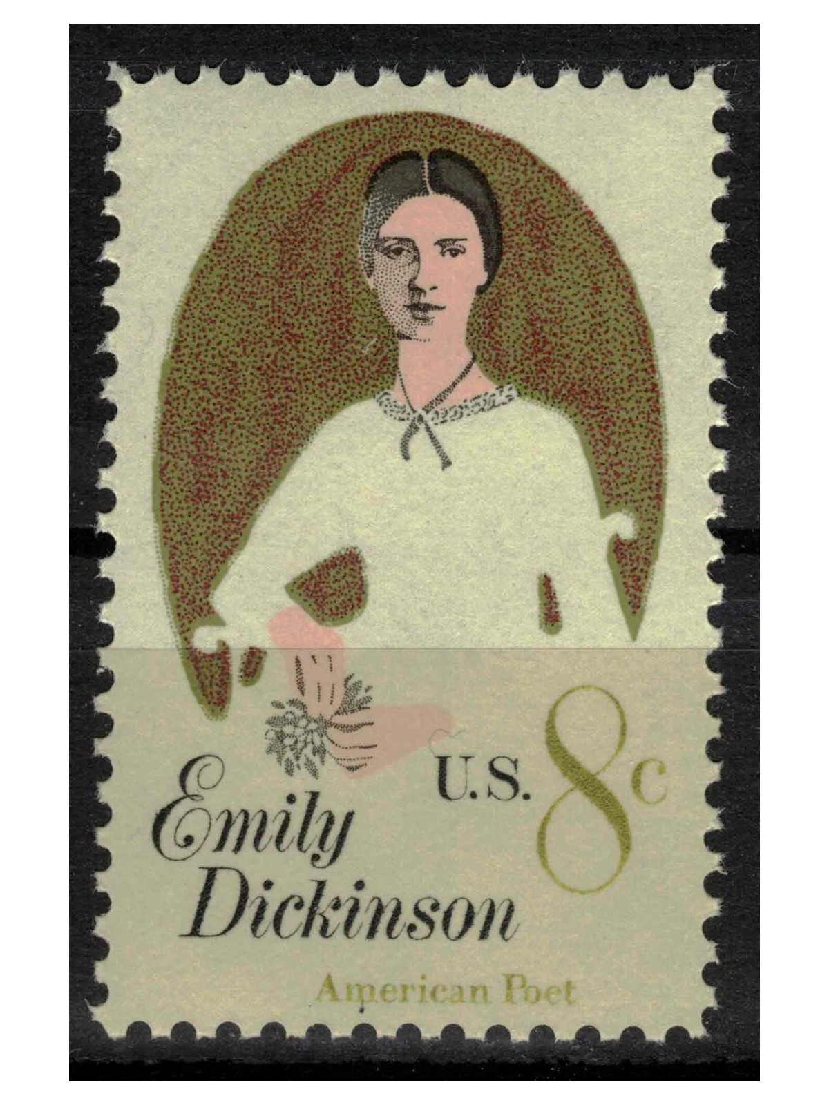 USA 1971 Emily Elizabeth Dickinson MNH**