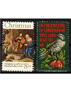 USA 1971 Natale 2v MNH**
