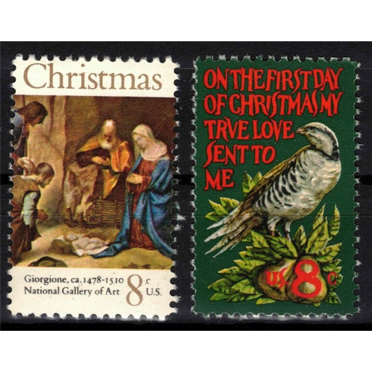 USA 1971 Natale 2v MNH**